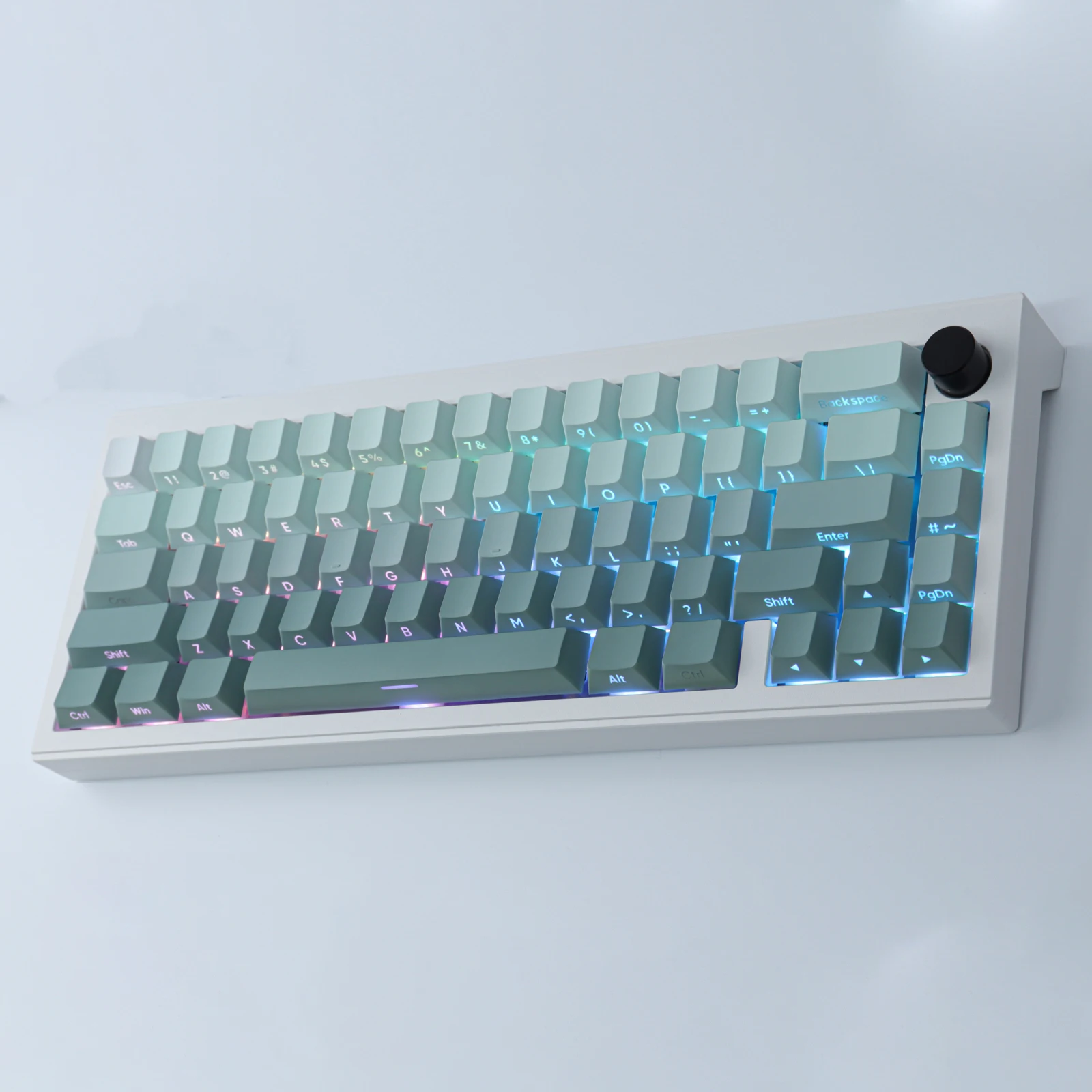 Zsozsó Meredekség keycaps Vadcseresznyefa Idom backlit Áttetsző seagrass keycap PBT sideprint keycap Moszat forgk61 87 104 keyboar