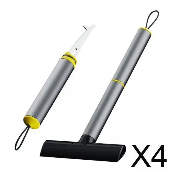 Portable Winter Car Snow Shovel Detachable Alloy Ice Scraper Tire Gravel Remover for Truck SUV Snow Cleaning