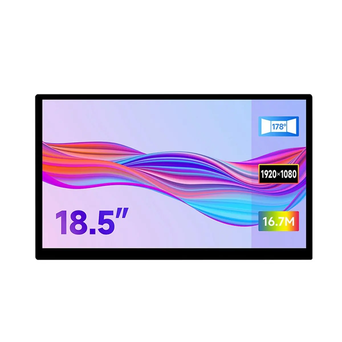 AS62 18.5inch Capacitive Touch Display Ten Point Touch 1920x1080 FHD DCC/CI Dimming for Raspberry Pi / Jetson Nano / PC