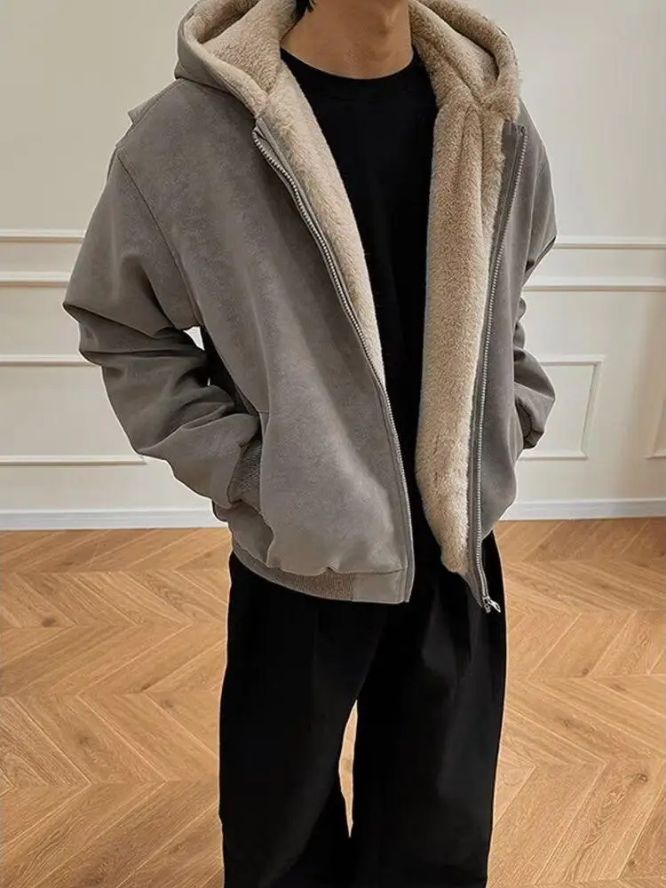 

New 2025 Winter Cotton Jaet ex Warm Bread Sle Spor Casual Trendy Zipper Coat Stand Fit Polyester Fiber Long Sve