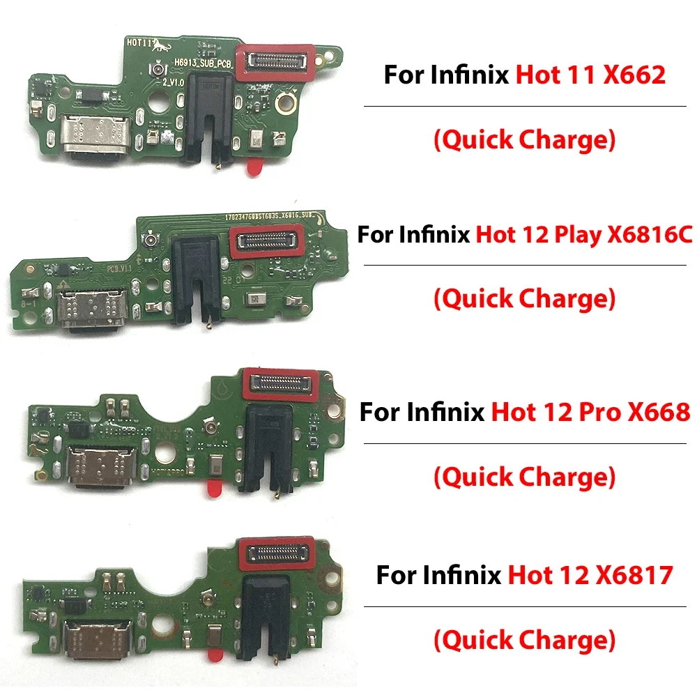 For Infnix Hot 11/12 Play/12 Pro/12/30 5G/30 Play NFC/30i USB fast Charging Port Dock Charger Plug Connector Board Flex with IC