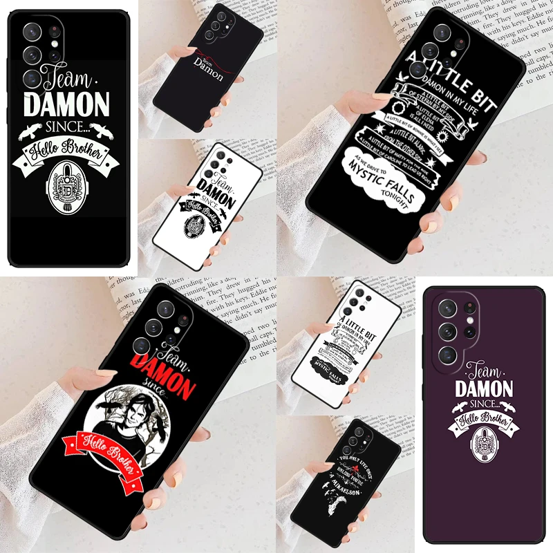 A little bit of Damon Vampire Diaries Cell Phone Case for Samsung Galaxy S26 Ultra S25 S24 S23 S22 S21 S20 Note10 Cover
