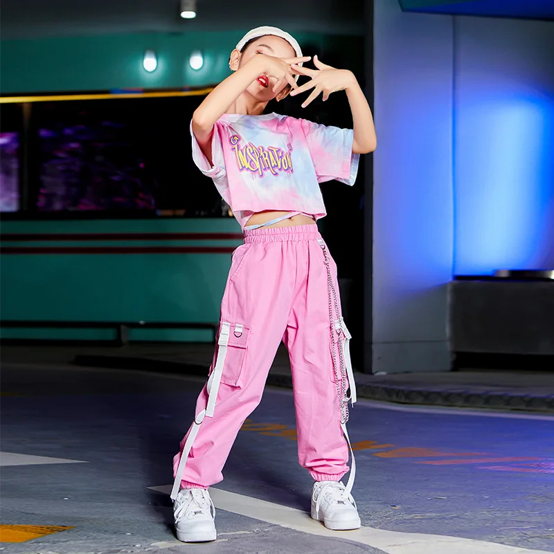 Children's Jazz Dance Performance Costumes, Girls' Hip-hop Cool Trend Dance Costumes, Summer Trendy Street Dance Performance