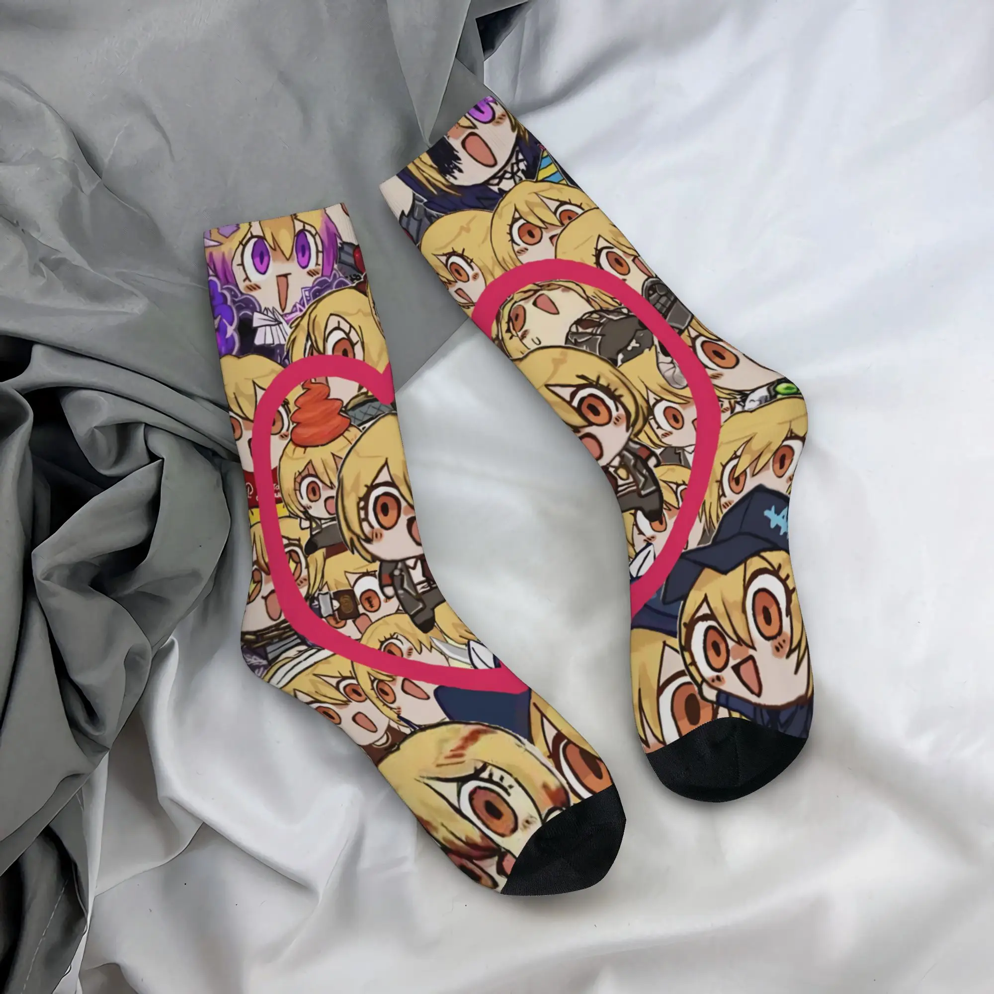 Limbus Company Project moon Design Theme Dress Socks Accessories for Women Sweat Absorbing Printing Socks