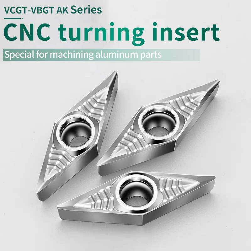 

UFS TAP 10PCS CNC aluminum blade VCGT110302/160402/04/08 outer circular and inner hole lathe blade alloy pellets