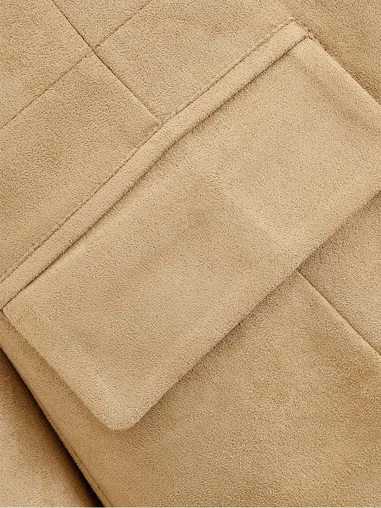 TFMLN moda mujer empalme abrigo con cuello de piel sintética elegante manga larga cuello pico cálido chaqueta ajustada mujer invierno fiesta ropa de calle