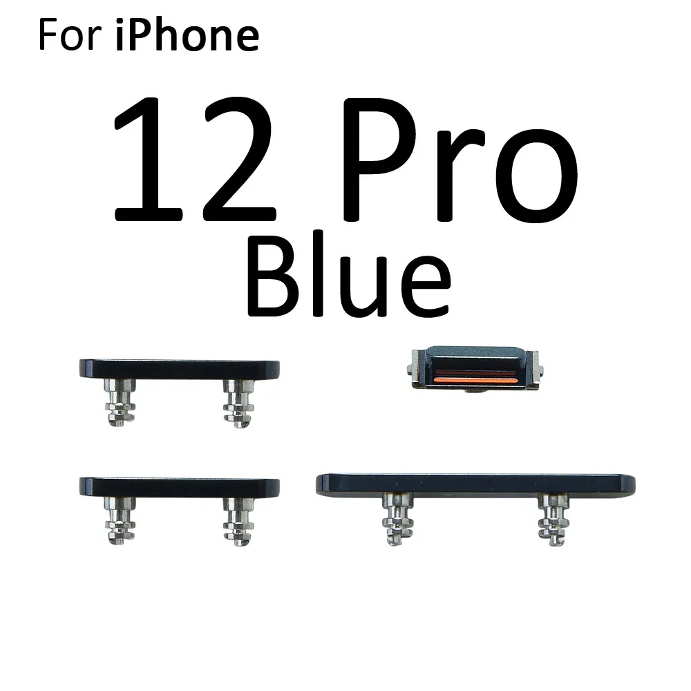 Power On Off Volume Switch Mute Side Key Button Full Sets For iPhone 12 mini 12 Pro Max