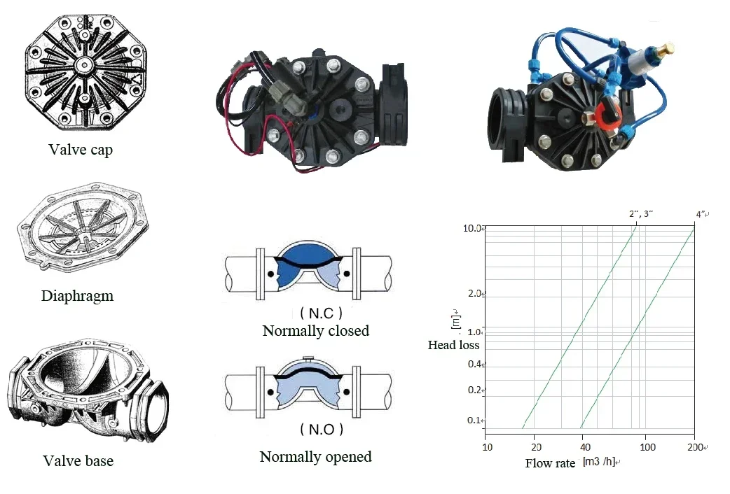 Automatyczny zawór sterujący ogrodem 24V Plastikowy elektromagnes do nawadniania kropelkowego i systemu zraszaczy Złączki hydrauliczne Model rur