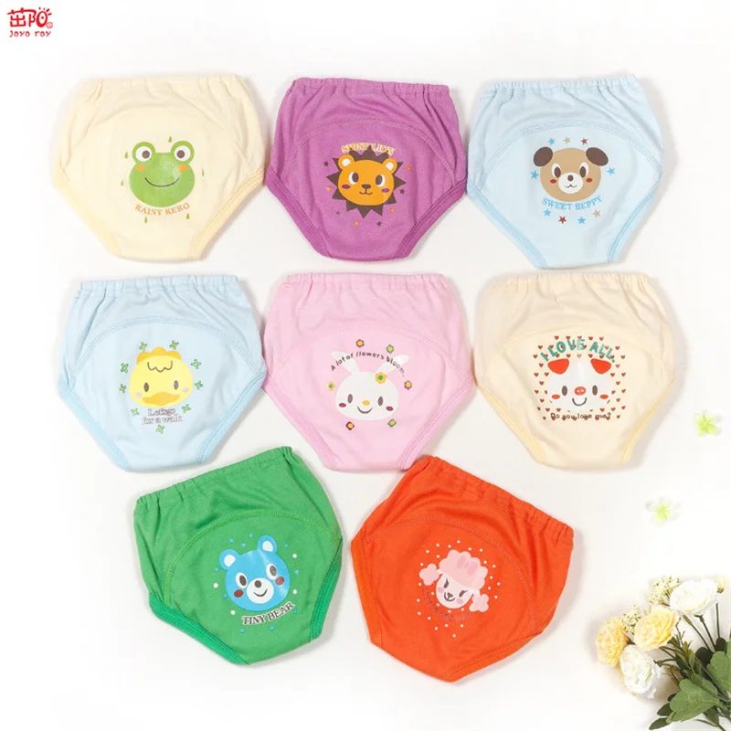 Baby Waterproof Reusable Training Pants Cute Cotton Baby Diaper Infant Shorts Nappies Panties Nappy Changing Underwear Cloth New