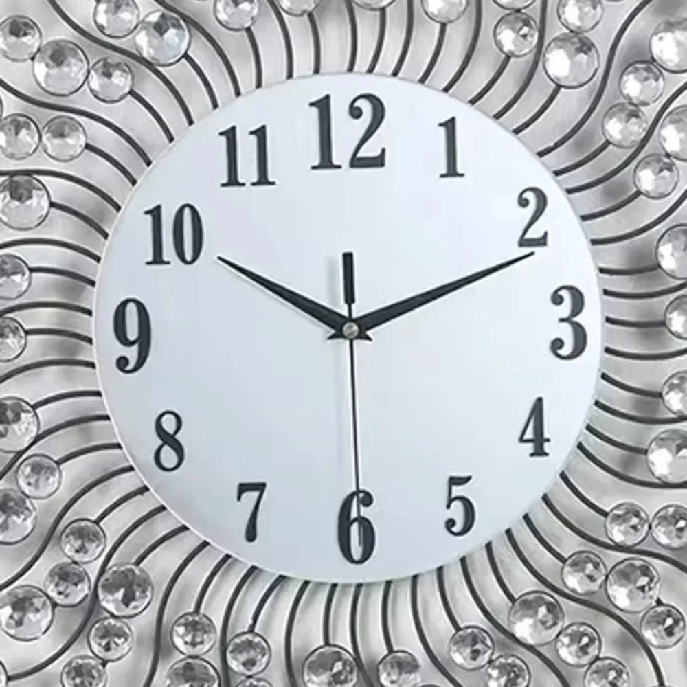 77 * 77cm top-level 3D modern luxury clock decoration office metal art Hot sales