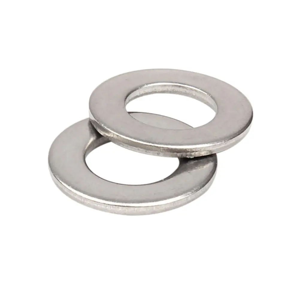 100Pcs Stainless Steel M8 Metric Flat Washers Anti-Rust Corrosion Resistant for Screw Repair Construction Chemical Industry