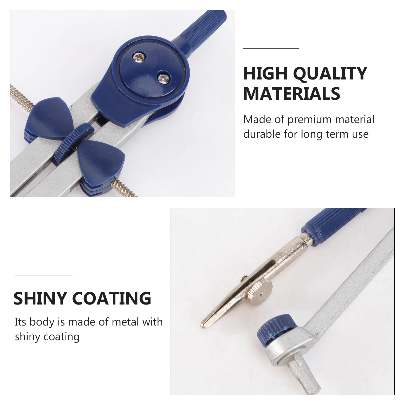 

Metal Drafting Drawing Tool Screw-Mount Design Storage Case Pencil Included For Students Office Workers