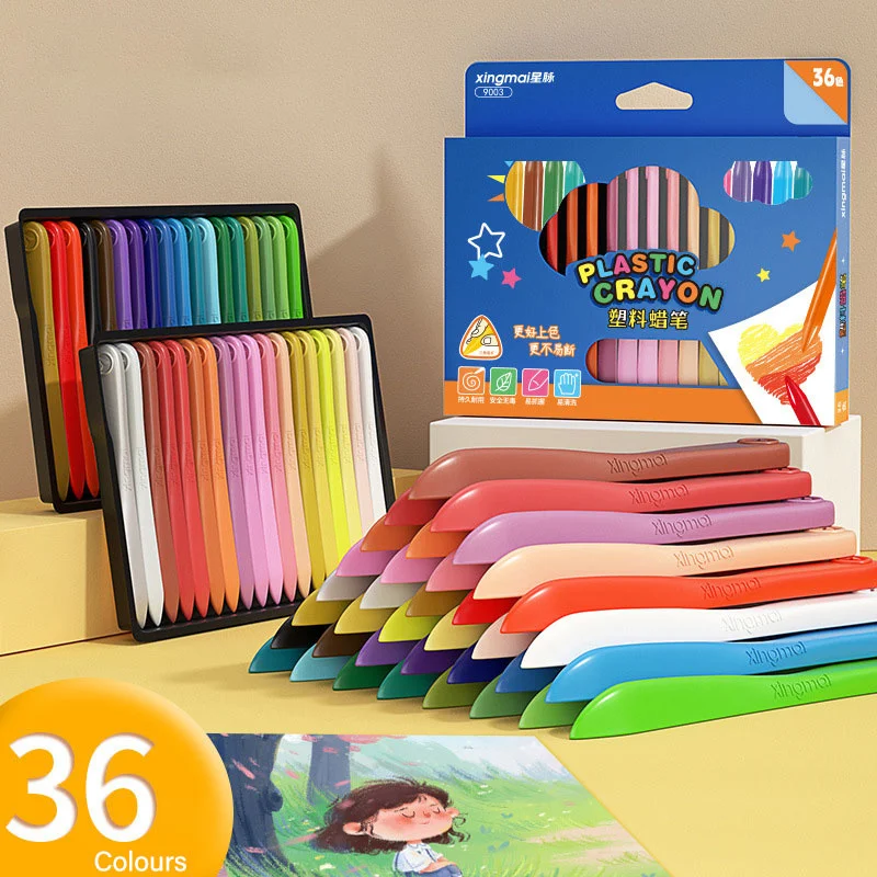 

12/18/24/36 Colour Crayons Children's Painting Crayons Without Dirty Hands Washable Painting Crayons Set