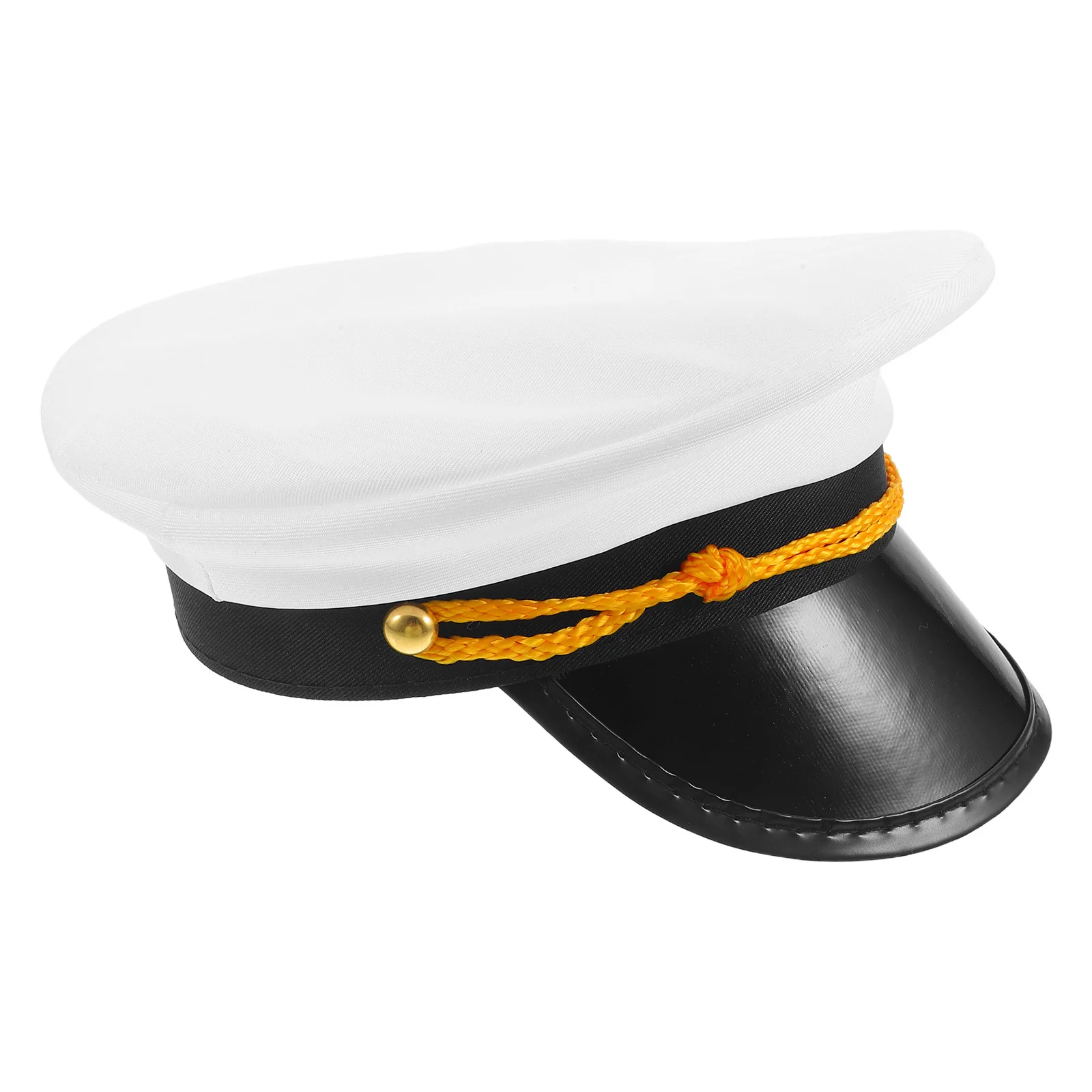 

Captain Hat Lightweight Adjustable Navy Cap 56-59Cm Adult Head Circumference Party Cosplay Photo Prop