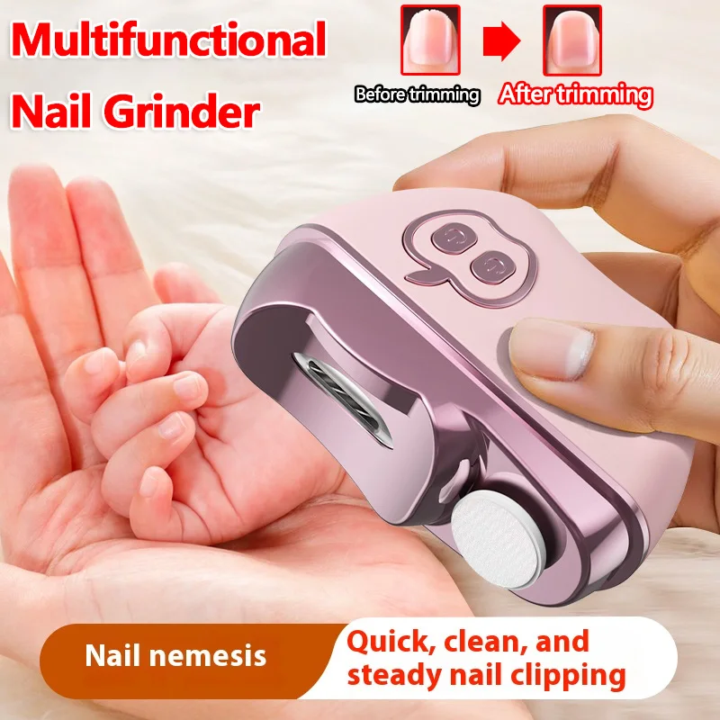 

2025 New Electric Nail Clipper Rechargeable Nail Grinder Low Noise Safe for Adult Kids Nursing Care Home Use Easy Operation