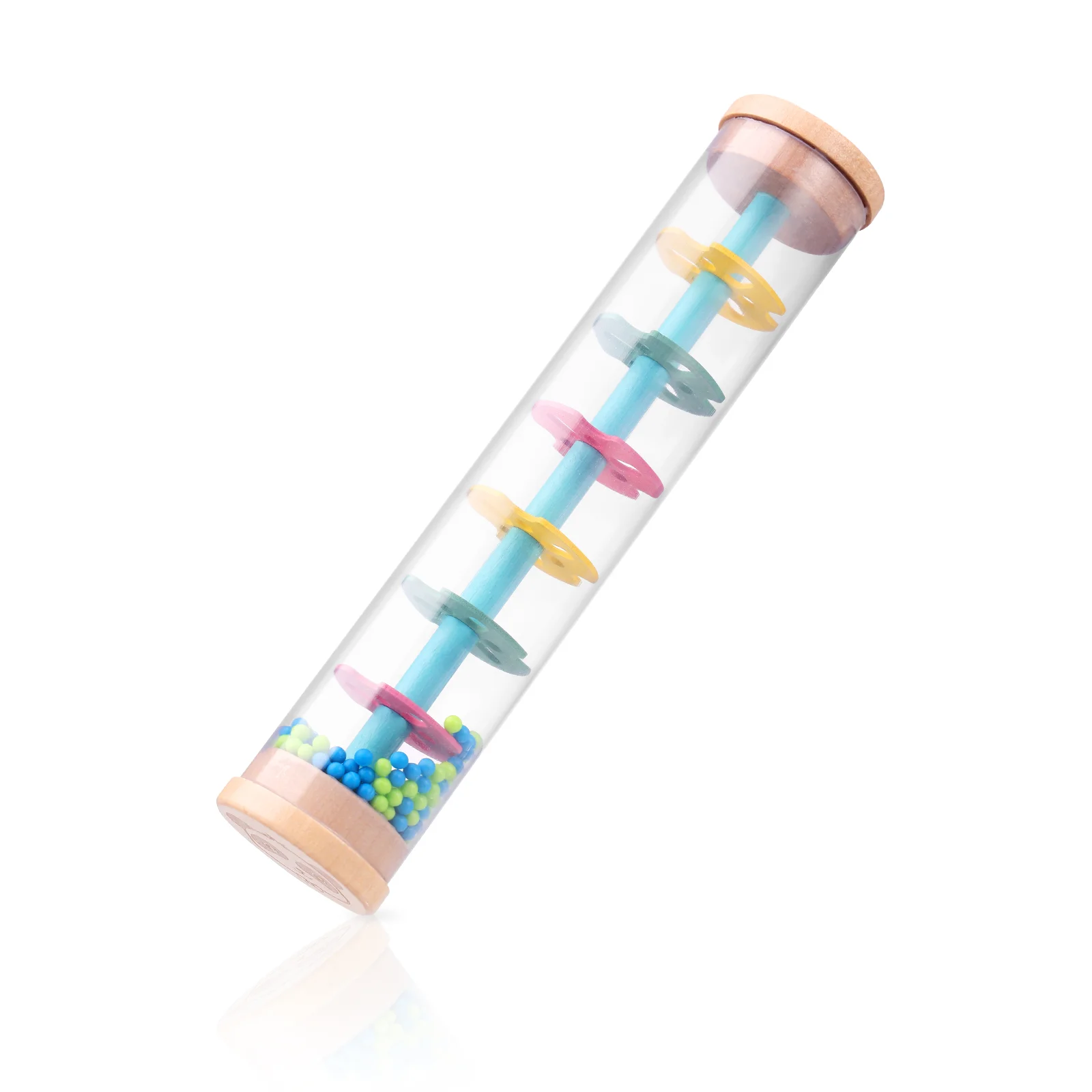 Toy Vocalize Baby Children's Toys Musical Educational Bamboo Wooden Shaker Rainmaker