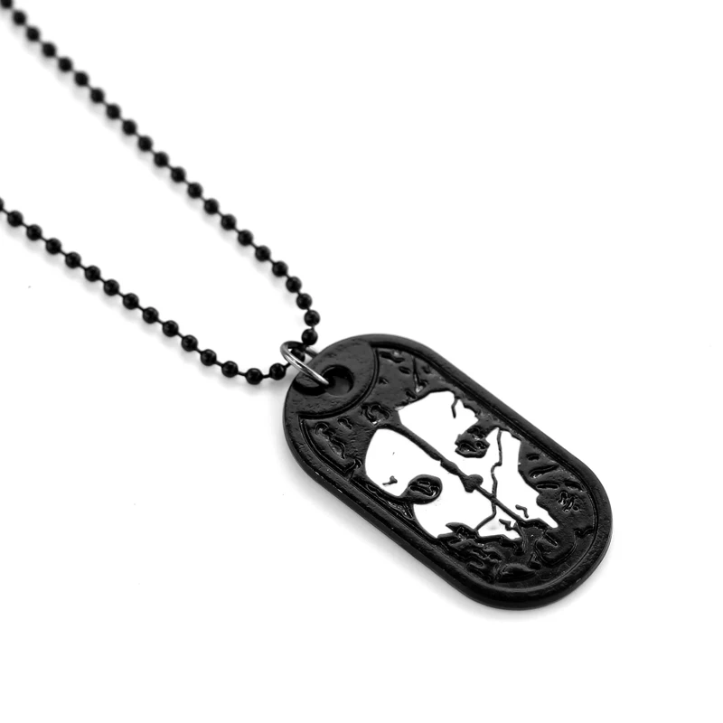 Hot Game Jewelry Mens Necklace Ghosts Dog Tag Pendant Army Nameplate For Duty Military Series with Weapons Call Game Fans Gift