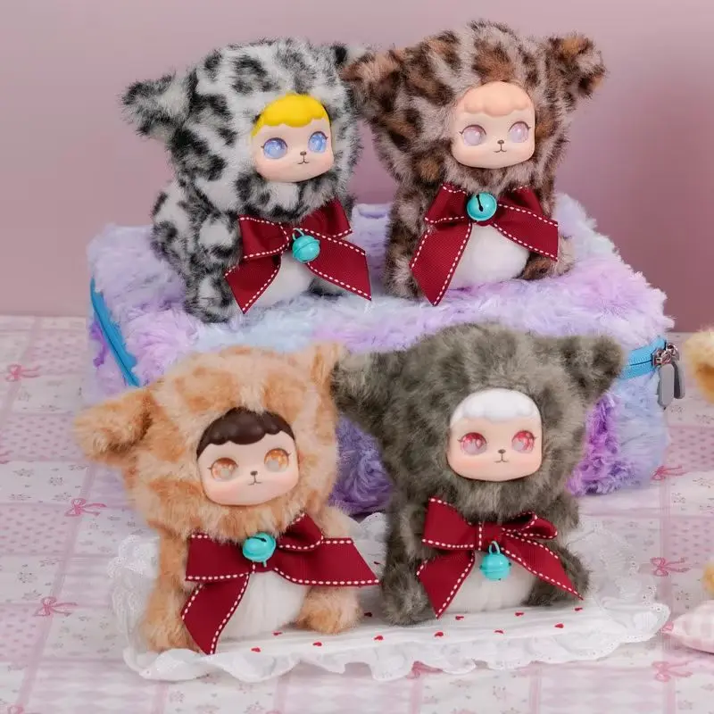 

Серия «Какао Леопард Кошка», виниловая слепая коробка, милая кукла ручной работы, леопардовый кот, тематическое украшение для рабочего стола, подарок для девочек, коллекционные игрушки