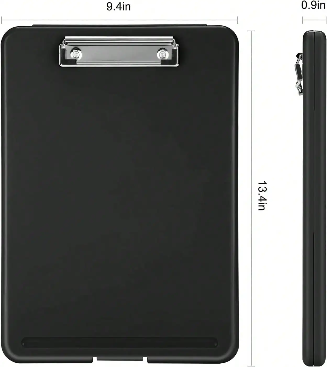 Foldable Plastic Storage Clipboard, Low‑Profile Clip Design, Hanging Storage Case for Daily Work Use image 3