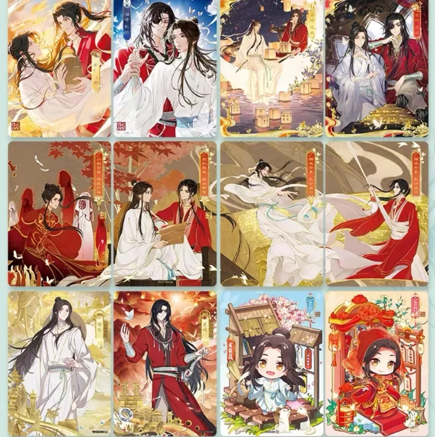 Anime Heaven OfficiaS1 Blessing Fenghua Series Collection Card, TGCF, Xie Lian,Hua Cheng, Cartoon Rick, Peripheral Cards, 2024