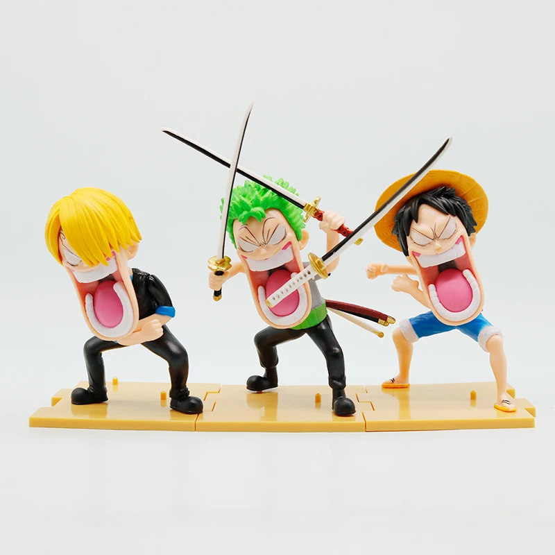 

Набор из 3 аниме-фигурок One Piece: Голодное трио (Капитан Санджи, Монки Д. Луффи, Ророноа Зоро) — коллекционная модель, забавная фигурка для любителей аниме