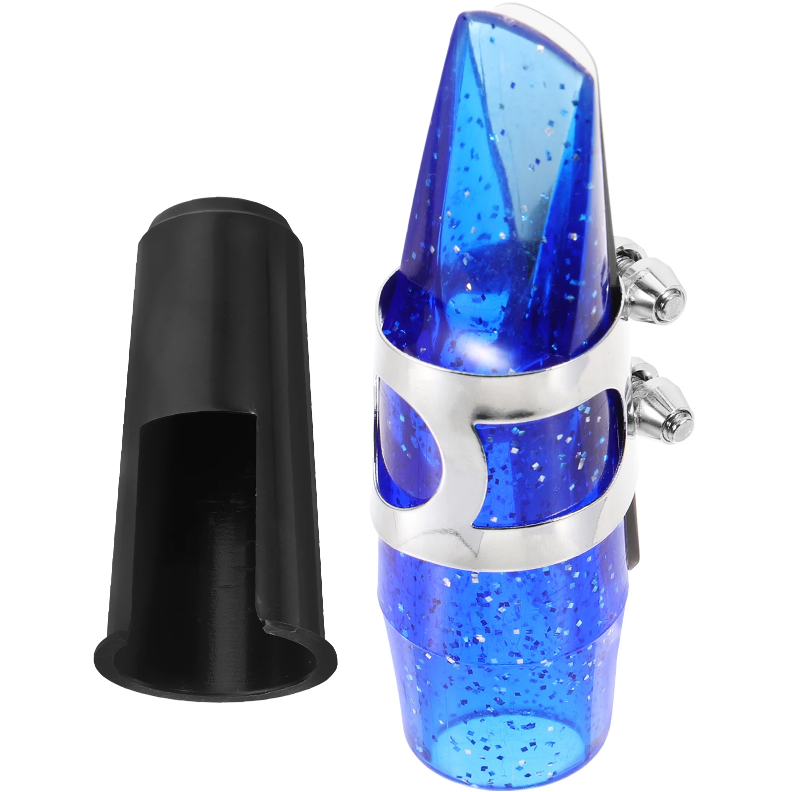 

1 Set Metal Abs Mouthpiece Kit For Soprano Tenor Includes Ligature Cap Reed Lightweight Durable Wind Instrument Accessories