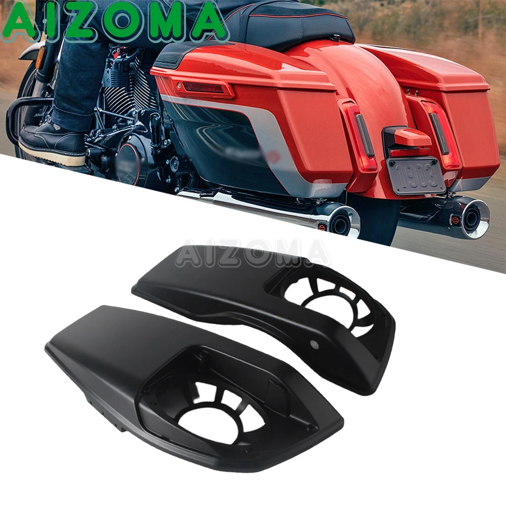 

Боковая сумка для хранения с двойной крышкой, чехлы для Harley Touring Street Glide FLHX FLHXSE Ultra FLHXU, седельная сумка для мотоцикла, крышка динамика, щиток