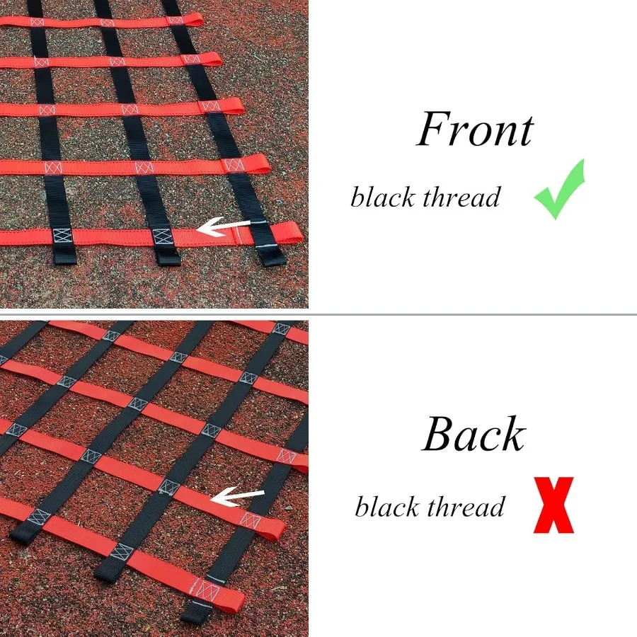 شبكة شحن التسلق للملعب في الهواء الطلق مجموعة أرجوحة ملحقات دورة عقبة النينجا مع شبكة حزام شديدة التحمل للداخلية #4