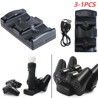 Game Controller Charging Station Professional Dual Charging Stand Accessories for PS3/PS3 Move Wireless Controller