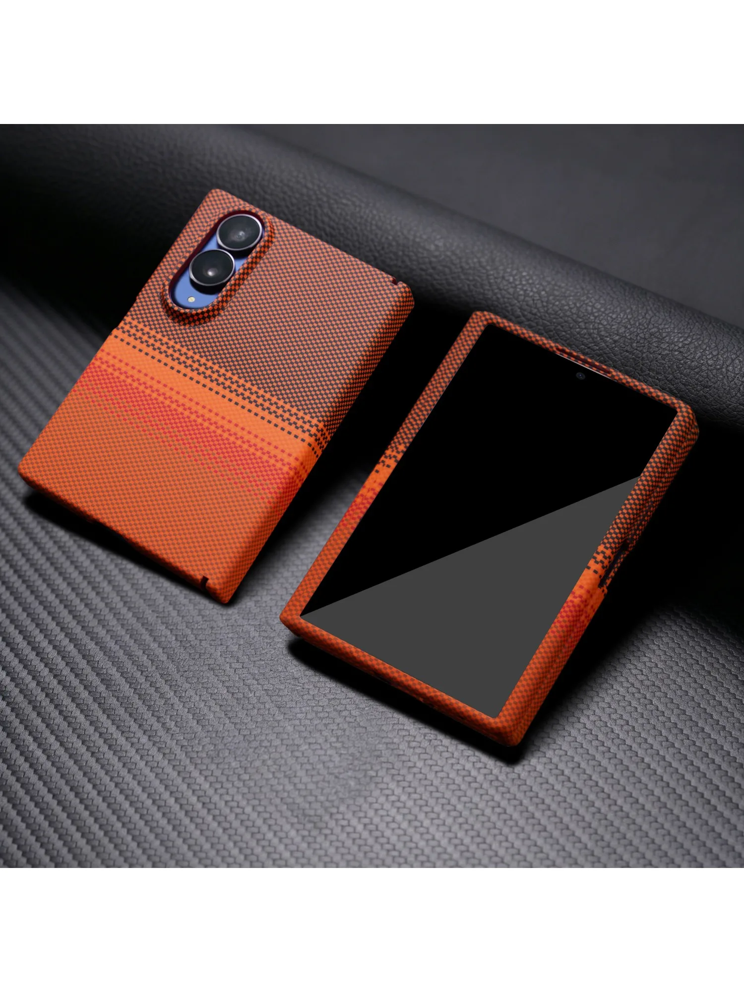 Luksusowe etui biznesowe z magnetycznym wzorem z włókna węglowego do Samsunga Z Fold 8, szeroki ochraniacz ekranu, odporne na wstrząsy, cienka obudowa kompatybilna z Magsafe. — zdjęcie produktu 7