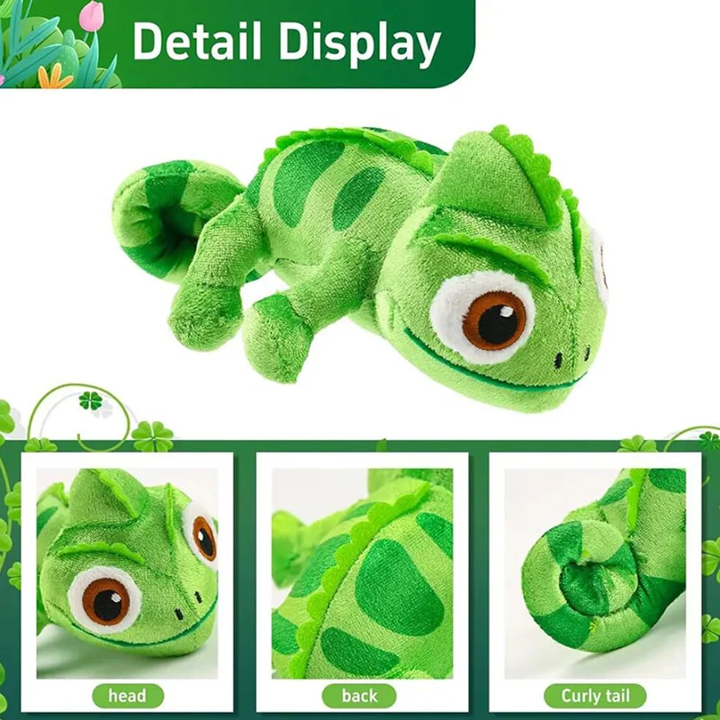 Pascal Rapunzel Chameleon Plush Dolls 15cm Pascal Stuffed Animals Plush Doll Pascal Rapunzel Shoulder Plush Toys Kids Gifts view 4