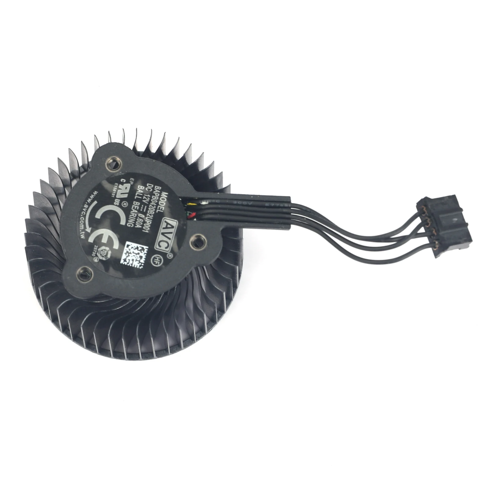 ใหม่สำหรับ Nvidia RTX A2000กราฟิกการ์ดพัดลมระบายความร้อน BAPB0420B2UP001 DC12V 0.60A พัดลม GPU