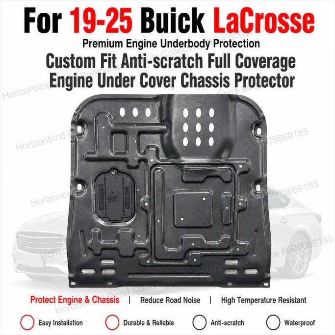 Precision Fit Engine Skid Plate For 19-25 Buick LaCrosse Under Engine Guard Full Coverage Chassis Protector