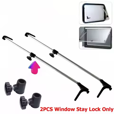 Camper Motorhome For RV Caravan Window Stay Lock Repair Replacement Tools Polyplastic 2PCS Knob Black Accessories