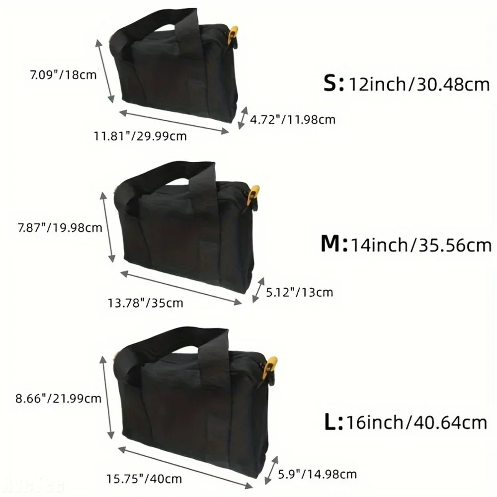 Large Opening Tool Bag for Men Electrician Tool Canvas Storage Bag Large Capacity Tote Bag Tool Pouch 2024