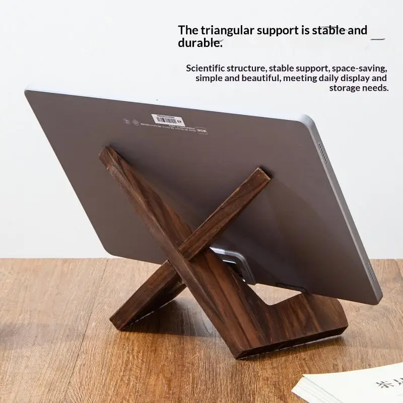 (.) Wooden Cookbook Stand Flat Stand Base Kitchen Cookbook Stand Reading Stand Wooden Record Stand Resding Stand