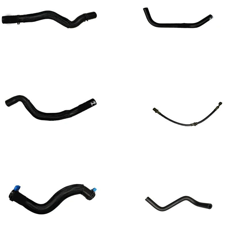 Inlet hose of radiator Inlet hose of radiator Radiator outlet hose Inlet hose of power steering pump Front brake hose assembly E