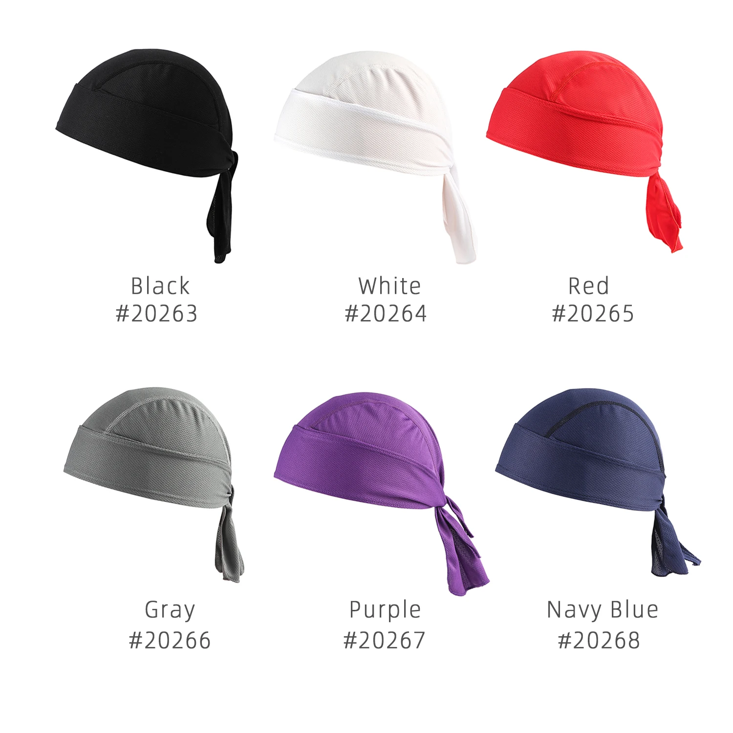 Mesh Cycling Hats, Camouflage Helmet Long Tail Head Wrap Sports Beanie Skull Hat