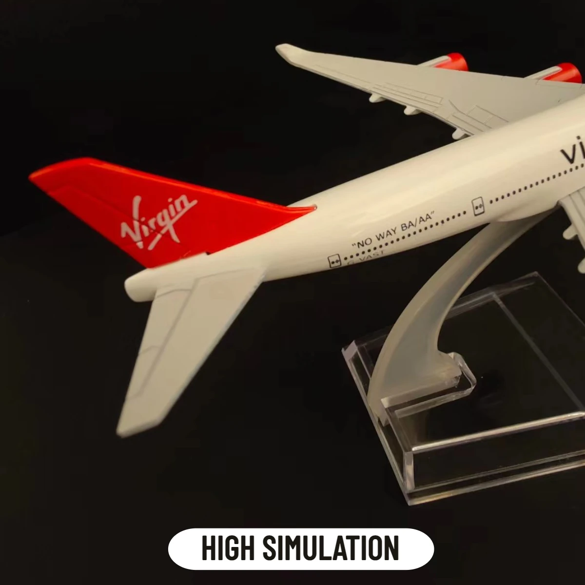 Scale 1:400 Metal Aircraft Replica Virgin B747 Airlines Boeing Airbus Airplane Diecast Model Aviation Miniature Home Boy Toy