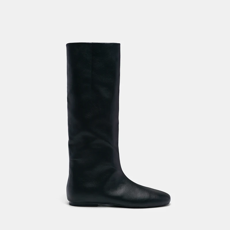 

Женские сапоги до колена на плоской подошве Повседневная обувь Спортивные кроссовки Зимние длинные сапоги 2025 Дизайнерская прогулочная обувь Ботинки челси Mujer Botas