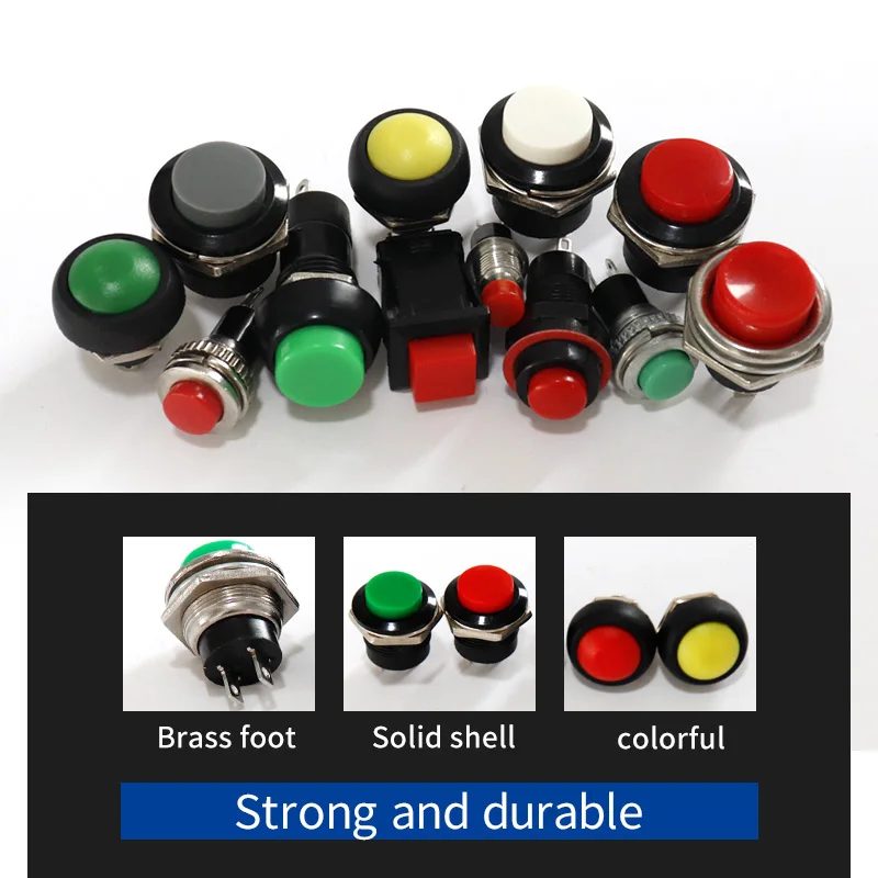 Wholesale small button switch DS-211 Circular self-locking 213 point action 212 self-restoring PBS- 11-bit small push-button swi