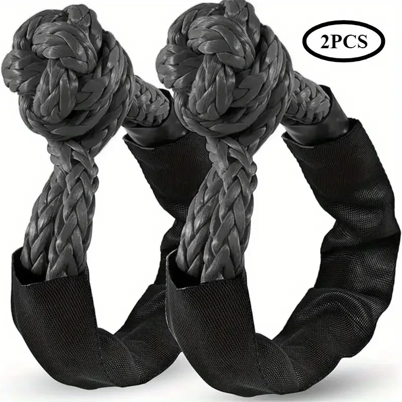 Ultra-Durable Soft Shackle Recovery Kit - 56,000 LBS Breaking Strength, 1/2" x 22" , for Off-Road Trucks, UTVs & ATVs