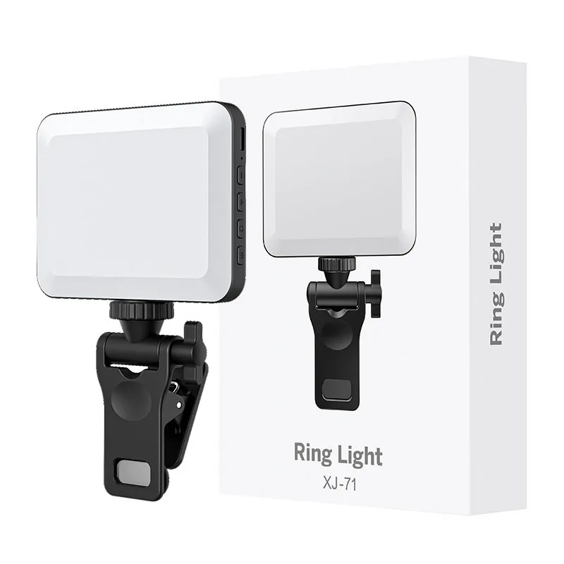 Luce LED Selfie RGB Con Clip – 3000K-6500K, CRI 95+, 10 Livelli Di Luminosità, Batteria 3000mAh, Per IPhone, IPad, Laptop, TikTok E YouTube – Portatile