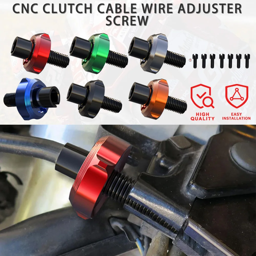 

Clutch Cable Wire Adjuster For YAMAHA YZF R25 R3 R125 MT25 MT03 MT125 TDM 850/900 WR 250 R/X XT660 BT1100 Motorcycle M10 Screws