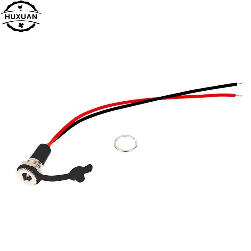 DC099 5.5 mm x 2.1mm 5.5*2.5mm 5521 5525 DC Power Jack Socket Female Panel Mount Connector metal 5.5*2.1 With Cable Nut Snap
