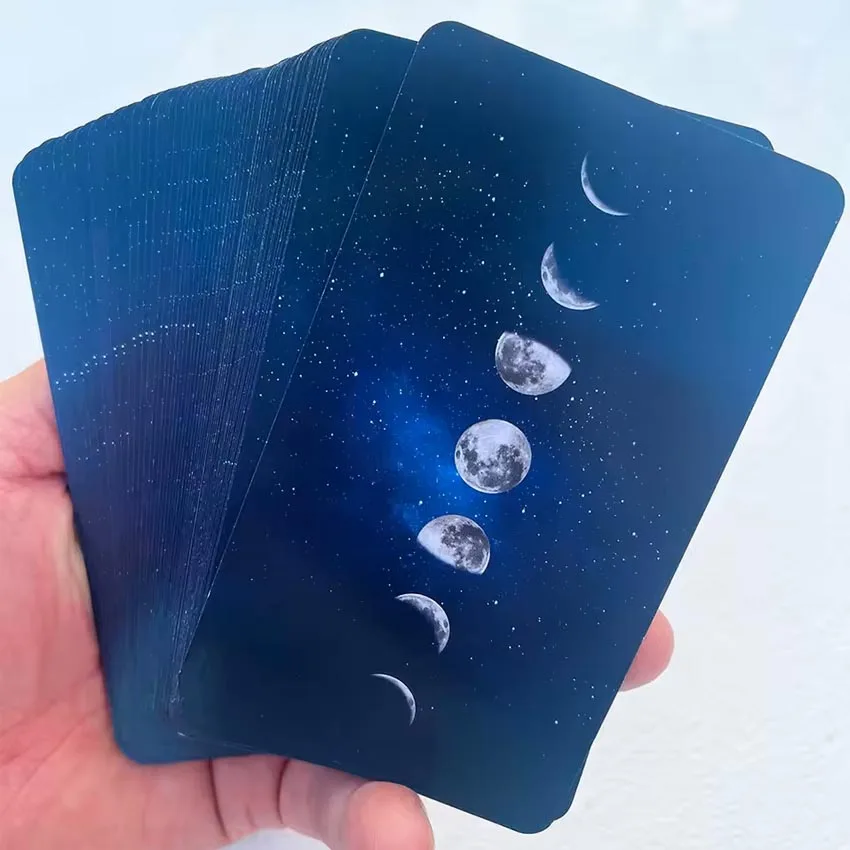 Moonlit Legends Oracle Cards Moon Messages Card Games 57-Cards 12x7cm