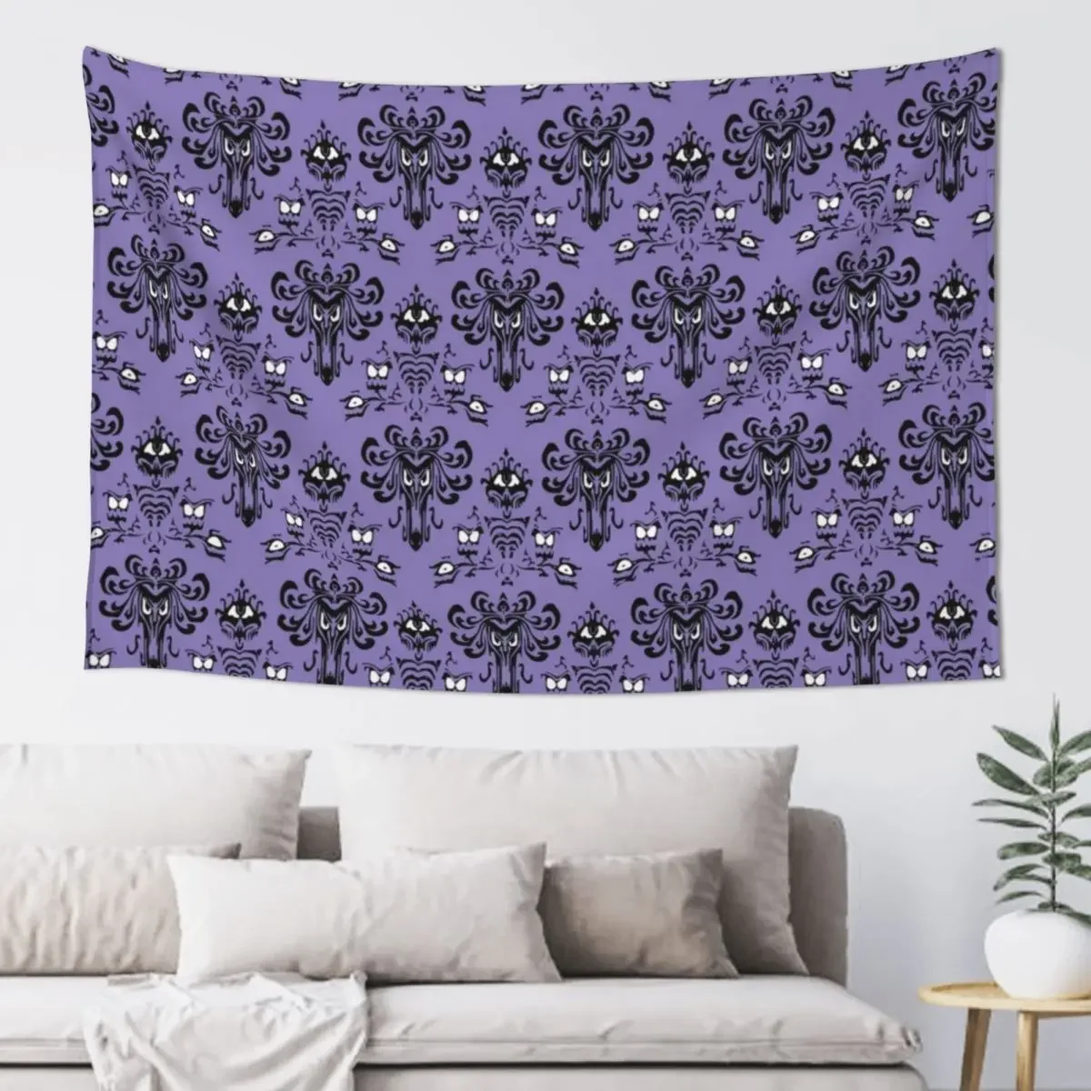 

Haunted Mansion Wallpaper - Purple Tapestry Wall Hanging Anime Decor Bedroom Decoration Tapestry