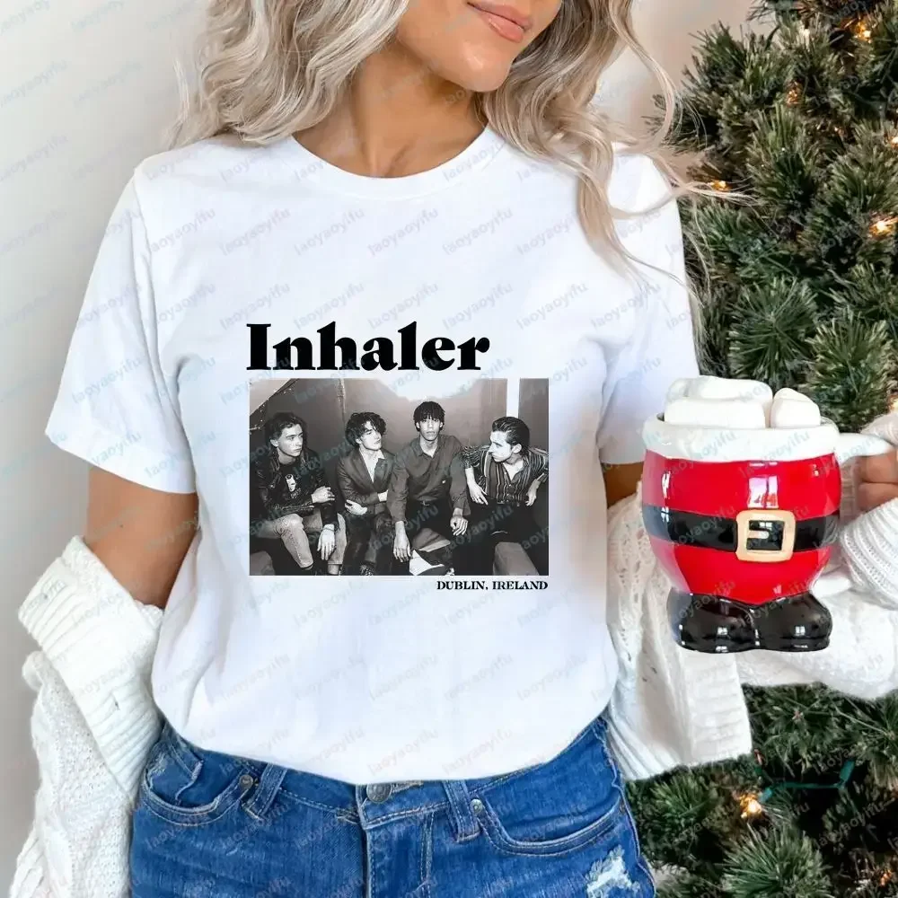 Inhaler Band - Adult Humorous Casual Fashion Fun Crazy Neutral Classic Cotton T-shirt for Men and Women (Universal Fit)