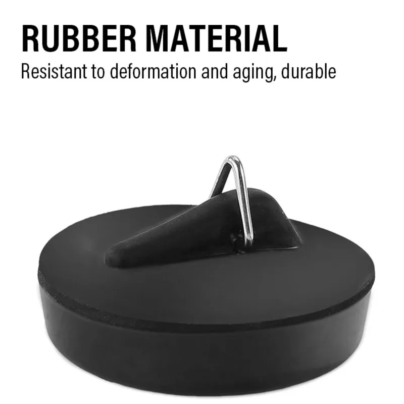 1/2/5pcs Rubber Drain Stopper Kitchen Sink Plug Bathroom Floor Drain Plug Stopper Laundry Leakage-proof Plug Bathroom Supplies