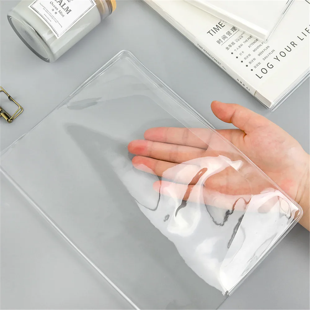 Transparent Notebook Protective Cover Film Sleeve Dairy Waterproof Journals Planner Book Diary Protect Cover School Supplies